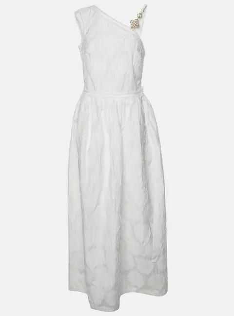 Class by Roberto Cavalli Floral Embroidered Sleeveless Maxi Dress L