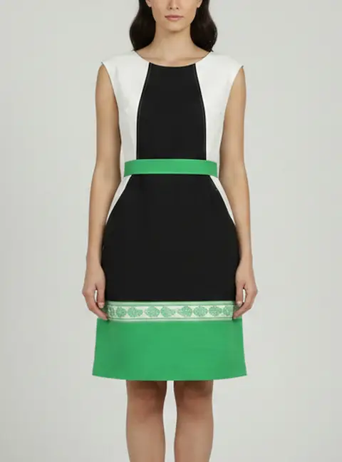 Class by Roberto Cavalli Multicolor Stretch Cotton Blend Pencil Dress L