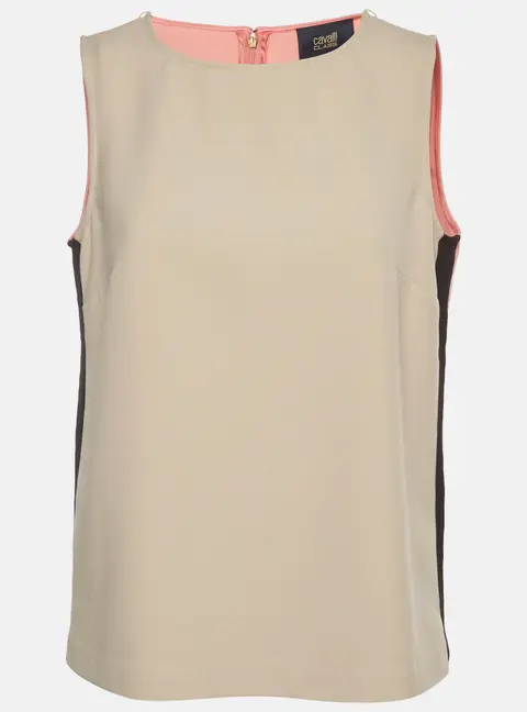 Class by Roberto Cavalli Multicolor Jersey Sleeveless Top