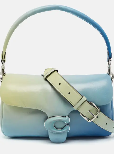 Coach Tabby Pillow 26 Ombre Blue Leather Shoulder Bag