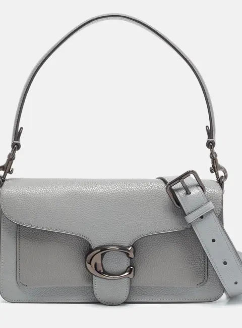 Coach Tabby 26 Grey Leather Shoulder Bag