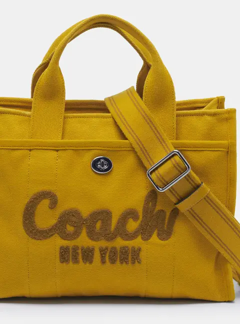 Coach Cargo Mustard Canvas Tote