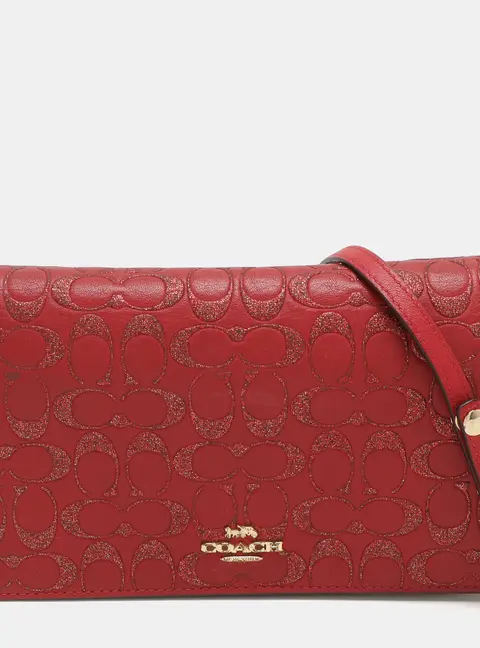 Coach Hayden Red Leather Crossbody Bags