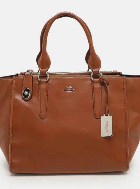 Coach Brown Leather Crosby Carryall Satchel