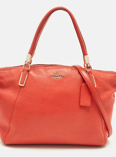 Coach Red Leather Small Kelsey Satchel