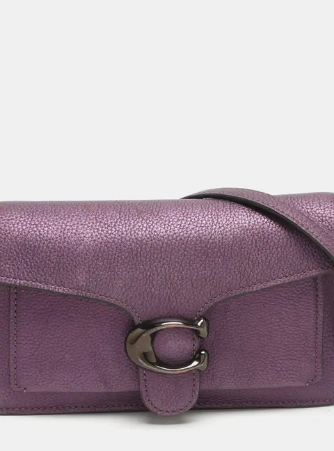 Coach Tabby Purple Leather Crossbody Bag
