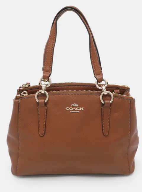 Coach Christie Carryall Mini Brown Leather Satchel