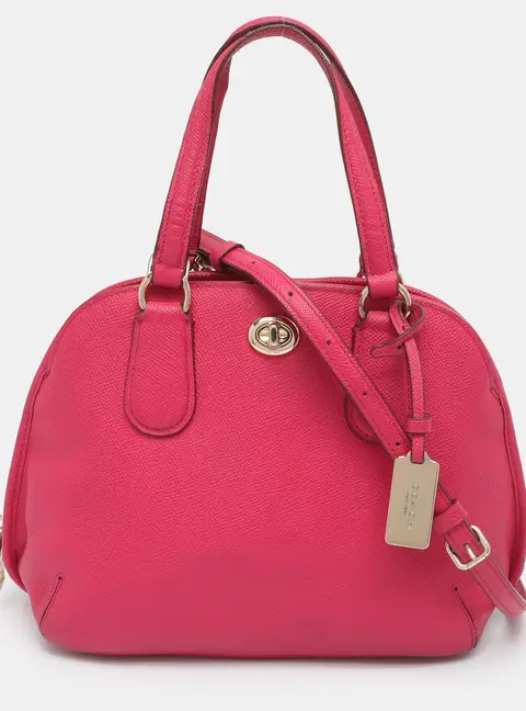 Coach Prince Street Pink Leather Satchel