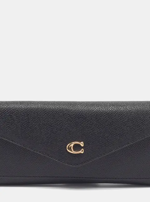 Coach Wyn Soft Black Leather Continental Wallet