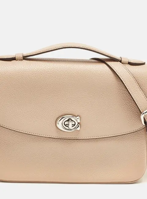 Coach Cassie Beige Leather Crossbody Bag
