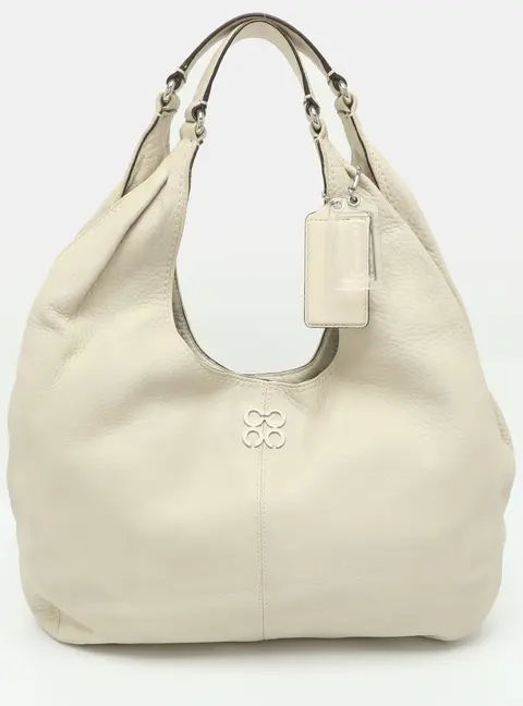 Coach Julia White Leather Hobo