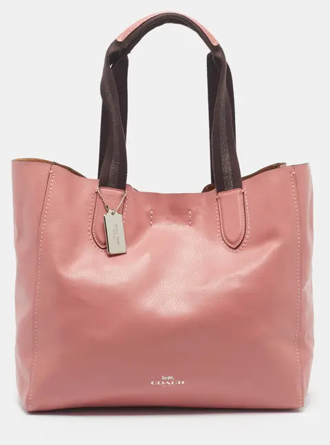 Coach Derby Pink Leather Shopper Tote