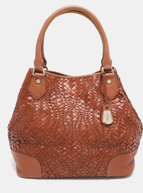Cole Haan Brown Leather Tote  Bag