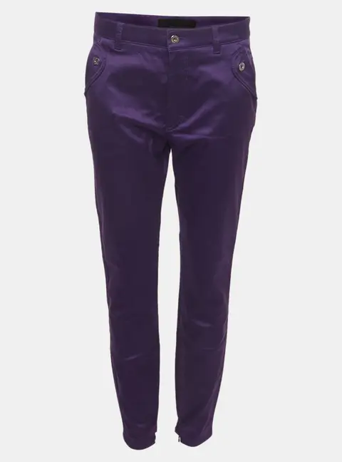D&G Purple Stretch Satin Slim Fit Jeans L/Waist 31"