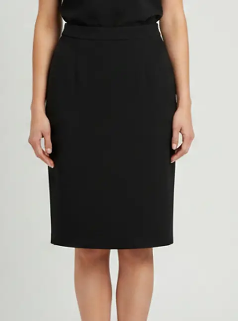 D&G Black Wool Blend Knee Length Skirt M