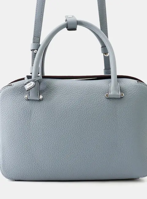 Delvaux Cool Box MM Pacifica Taurillon Soft Leather Top Handle Bag