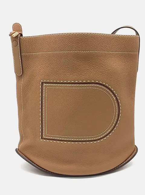 Delvaux Brown Leather Pin Shoulder bag