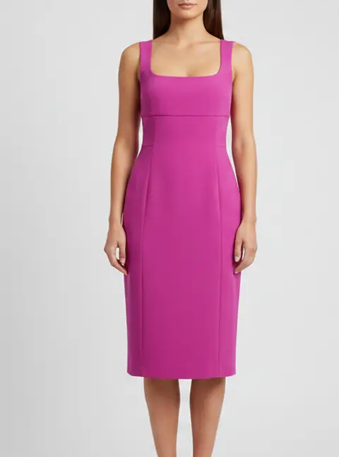 Diane Von Furstenberg Purple Jersey Sleeveless Bridget Dress L