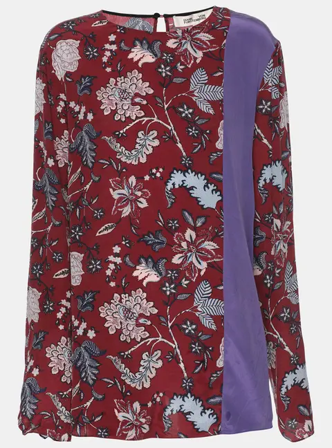 Diane Von Furstenberg Multicolor Silk Blouse XL