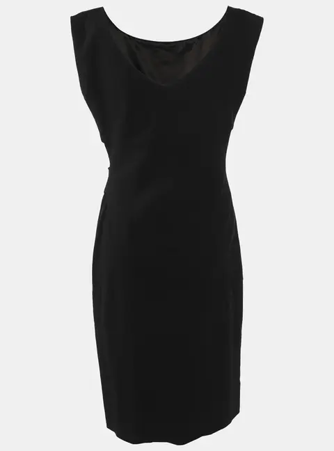 Diane Von Furstenberg Black Jersey Dress M