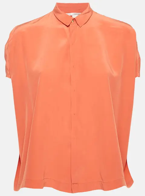 Diane Von Furstenberg Peach Pink Silk Eris Top XS