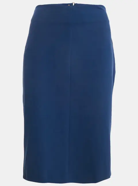 Diane Von Furstenberg Blue Jersey Esme Pencil Skirt L