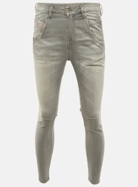 Diesel Grey Washed Denim Low Waist Fayza Jeans S Waist 27