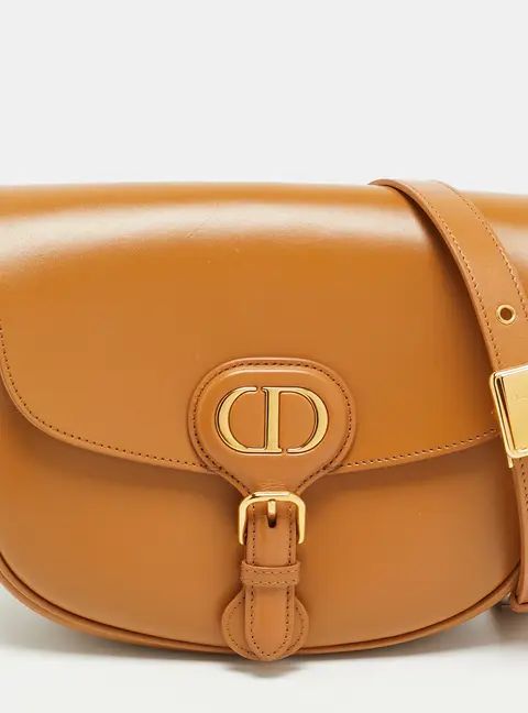 Dior Bobby Medium Tan Leather Crossbody Bag