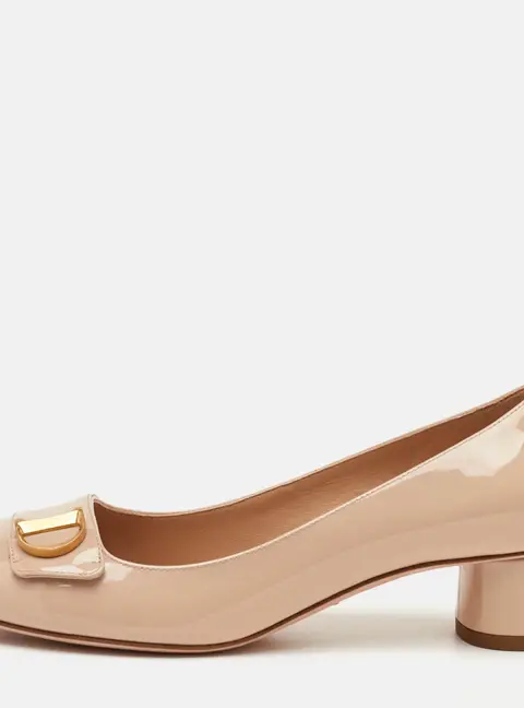 Dior C'est Size 36.5 Beige Patent Leather Pumps