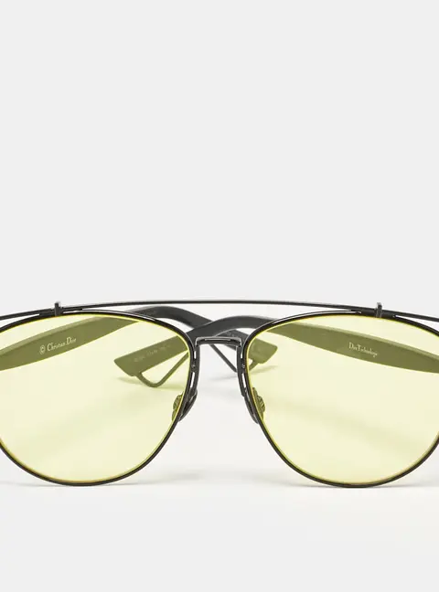 Dior Yellow/Black 65Z2K Technologic Aviator Sunglasses