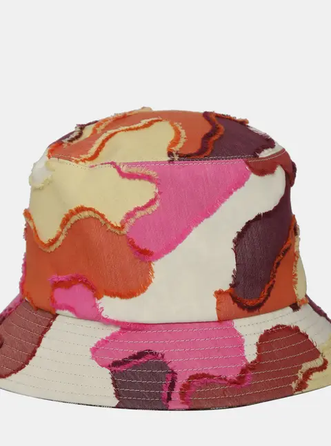 Dior Multicolor Camouflage Fabric Bucket Hat
