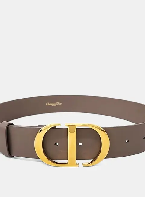 Christian Dior Montaigne Brown Leather Belt