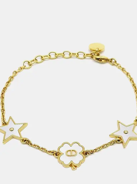 Christian Dior Destiny Gold Mother of Pearl Bracelet