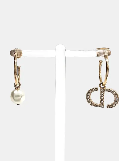 Christian Dior metal earrings