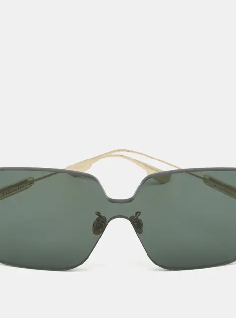 Dior Black/Gold Tone Colorquake Square Sunglasses