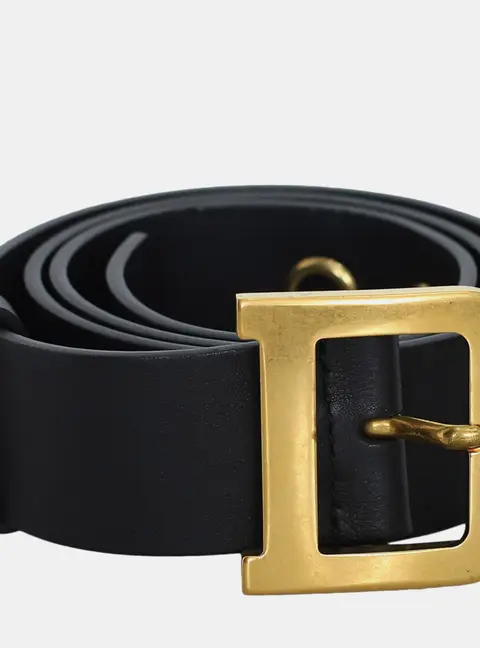 Diorquake Leather Black 35MM Belt