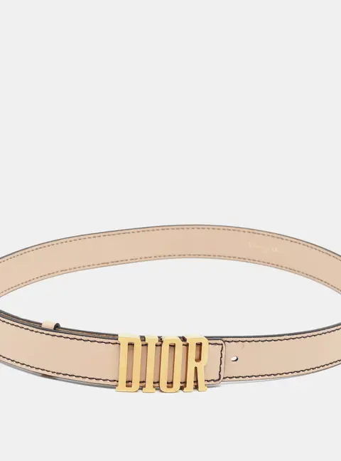Dior D-Fence 90 CM Buckle Belt Blush Pink Leather