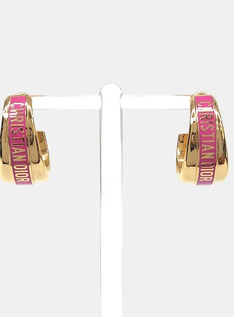 Christian Dior metal earrings