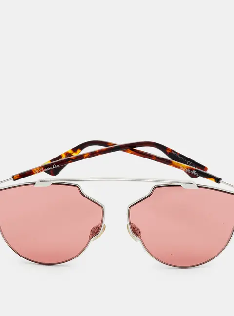 Dior Pink/Silver Tone SoRealPop 010U1 Aviator Sunglasses