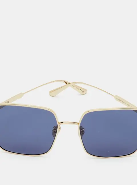 Dior Blue/Gold Tone DiorCannage S1U Square Sunglasses