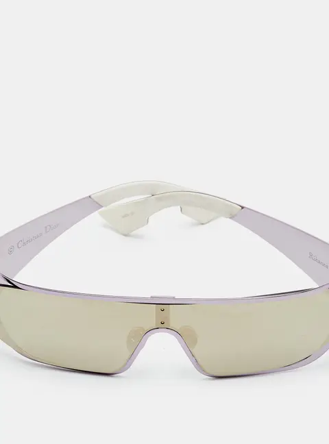 Dior Purple/White Mirrored A10QV Rihanna Shield Sunglasses