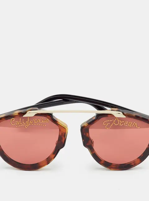 Dior Tortoise Brown/Pink SoReal California Edition EPZVC Aviator Sunglasses
