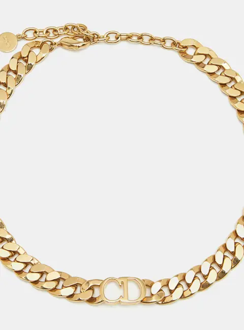 Dior Danseuse Etoile Gold Tone Choker Necklace
