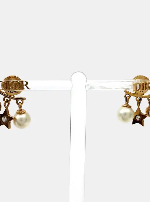 Christian Dior metal earrings