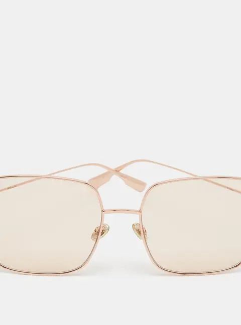 Dior Rose Gold Stellaire1 Square Sunglasses