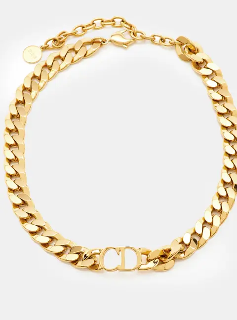 Dior Danseuse Etoile Gold Tone Choker Necklace