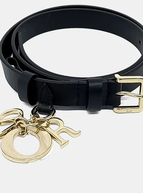 Dior Leather Black Miss Dior belt