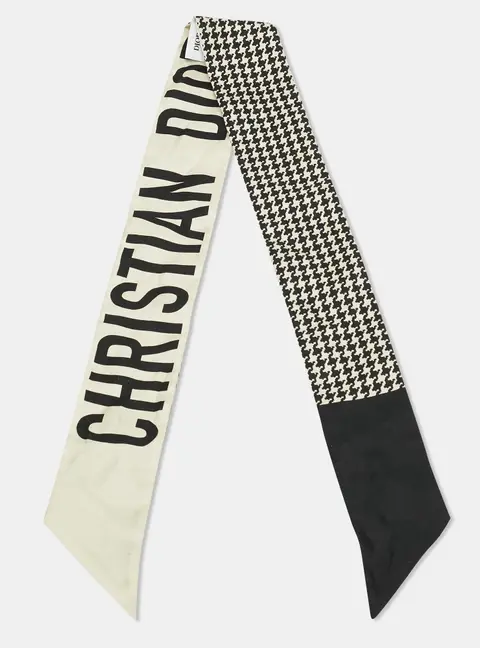 Dior  White/Black Silk 30 Montaigne Mitzah