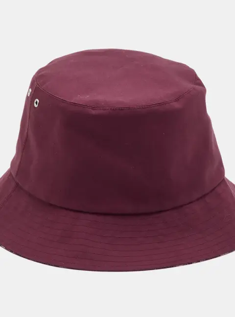 Christian Dior Burgundy Oblique Reversible Teddy-D Bucket Hat Size 57