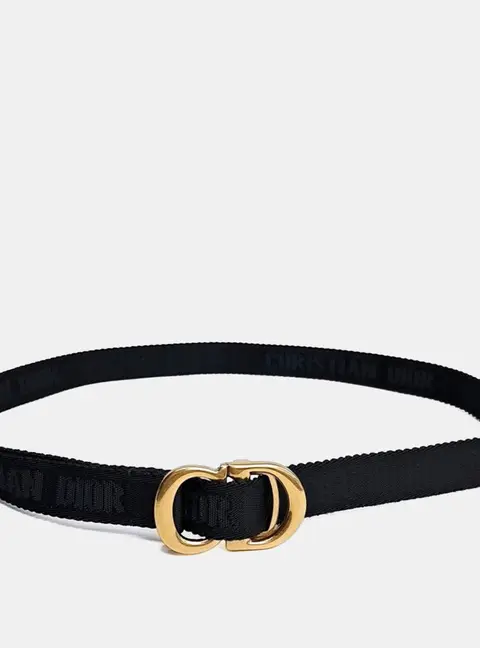 Christian Dior Fabric Saddle Belt